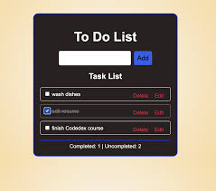 Todo List Project Screenshot